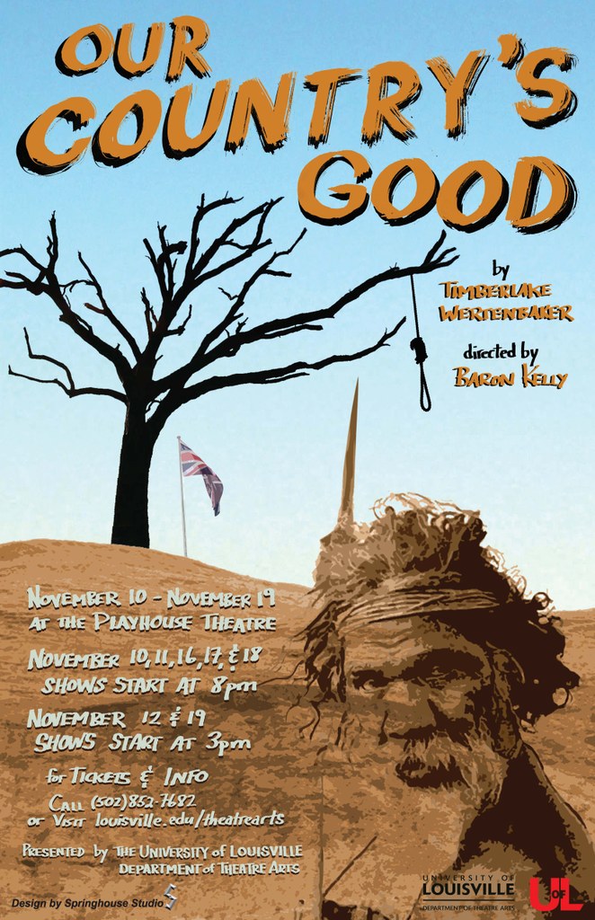Our Country's Good poster November 10 to 19, 2017