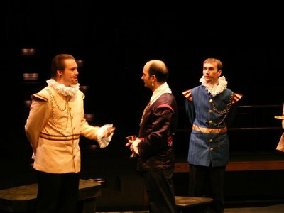 Characters from Hamlet production.