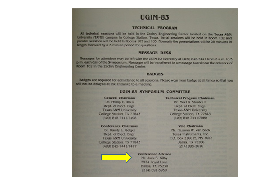 Image of the proceedings from UGIM 1983.