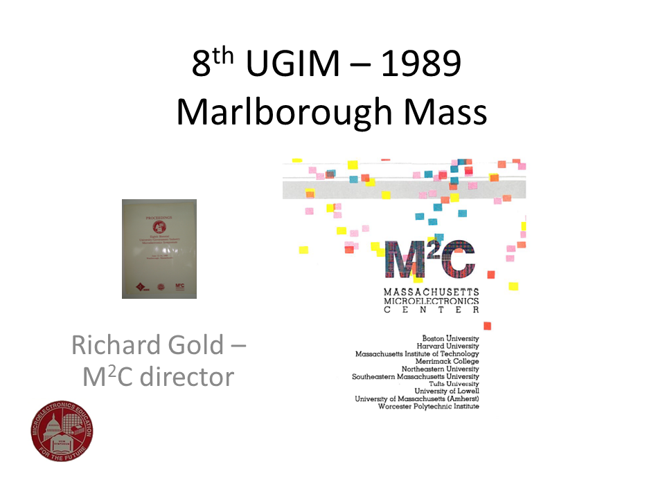 8th UGIM 1989. Marlborough Mass.