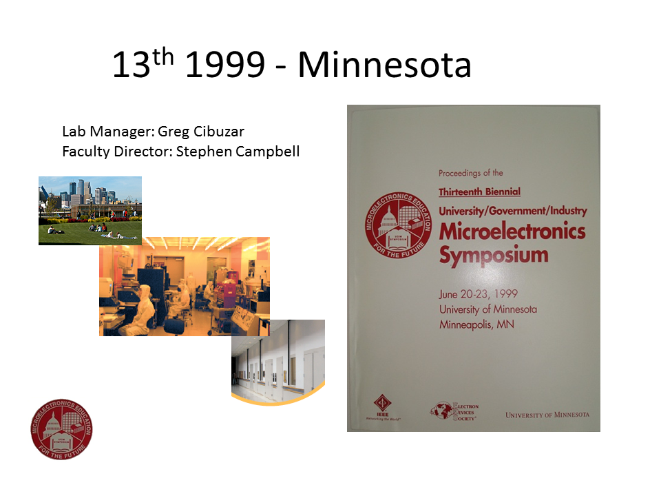 13th UGIM 1999. University of Minnesota.