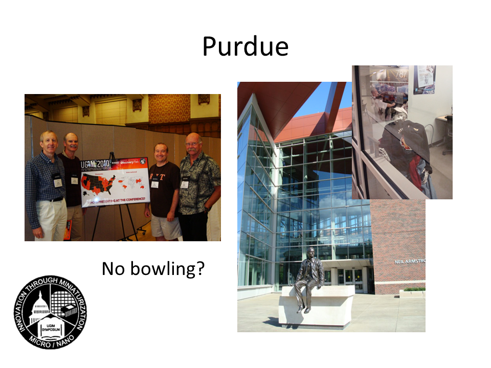 Images of UGIM 2010 and Purdue.