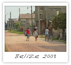 street scene in Dangria Belize