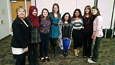 Human Trafficking Awareness Conference Committee, Women 4 Women Alumni, and Women's Center Staff