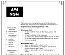 APA style paper